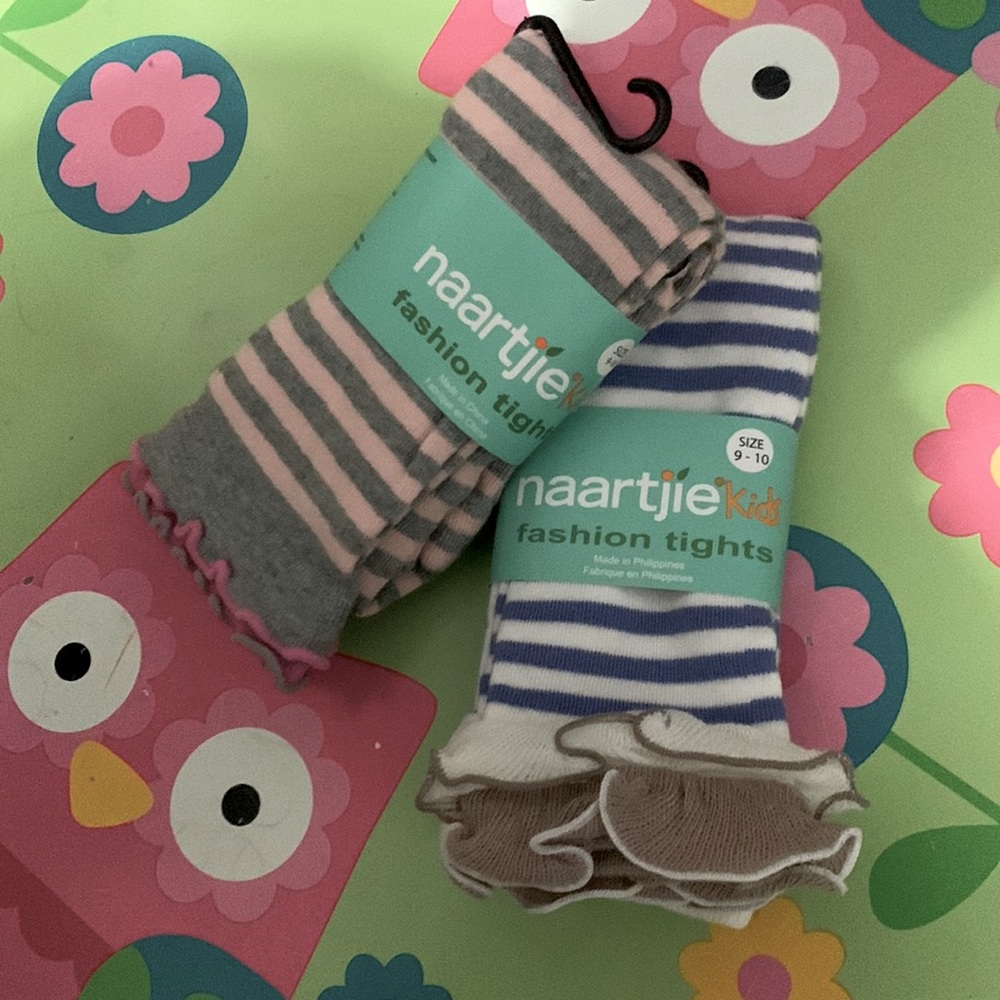 Naartjie, Footless Fashion Tights, Girls Sz 9-10yrs, NWOT’s
